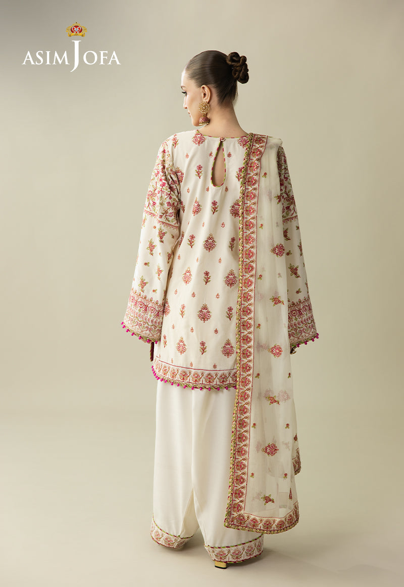 AJULM-06 Embroidered Velvet Unstitched 3 Pcs