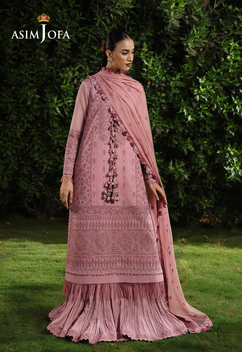 AJULC-03 Embroidered Paper Cotton Unstitched 3 Pcs