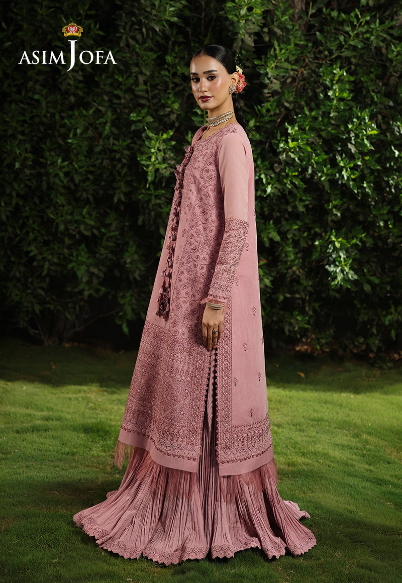 AJULC-03 Embroidered Paper Cotton Unstitched 3 Pcs