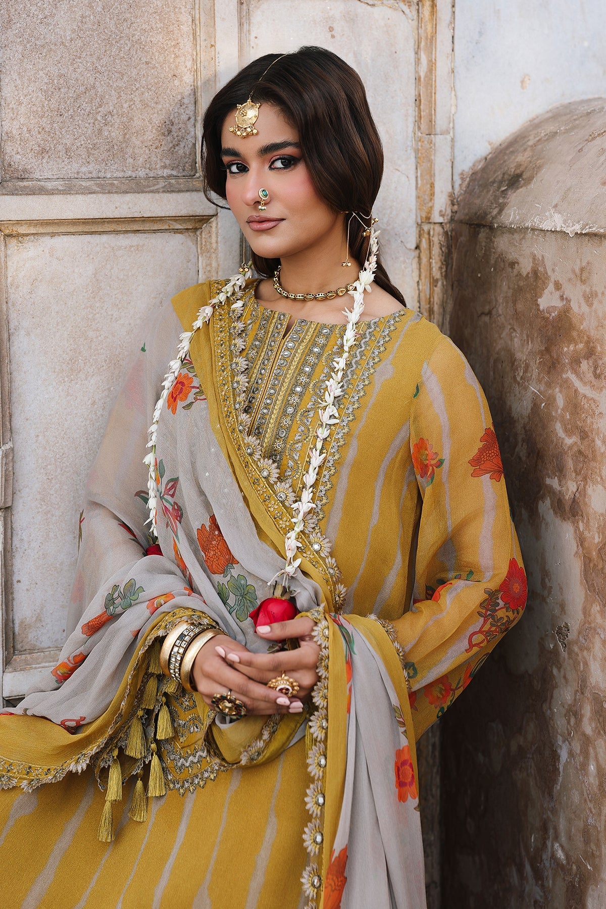 3-Pc Unstitched Embroidered Printed Chiffon Collection VSL6-10