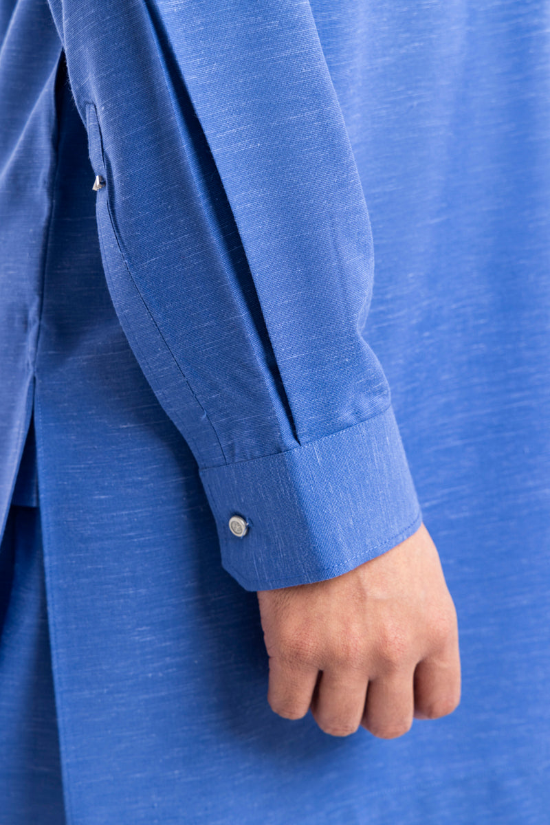 R-Blue-Blended-Kurta Trouser - (MP2PBBW25BM11D15)