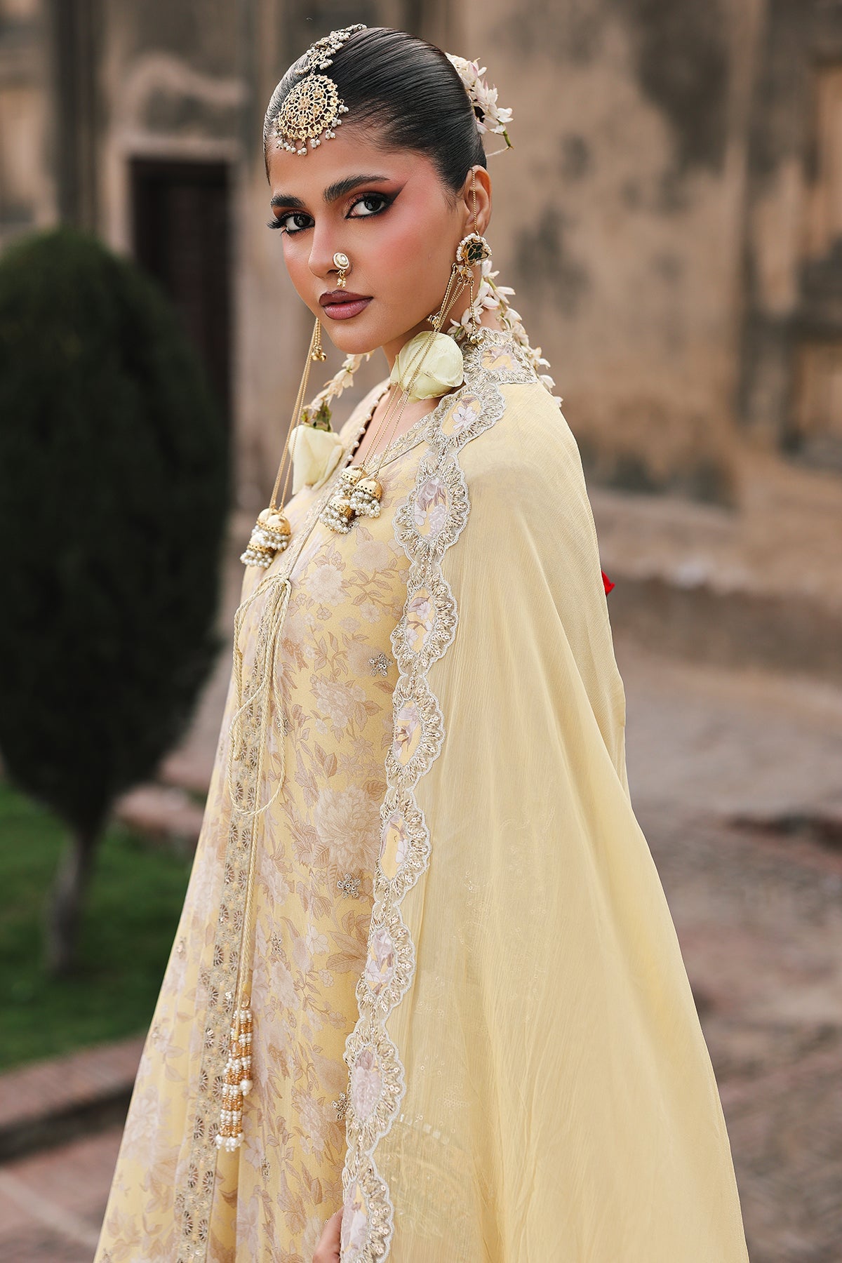 3-Pc Unstitched Embroidered Printed Chiffon Collection VSL6-13