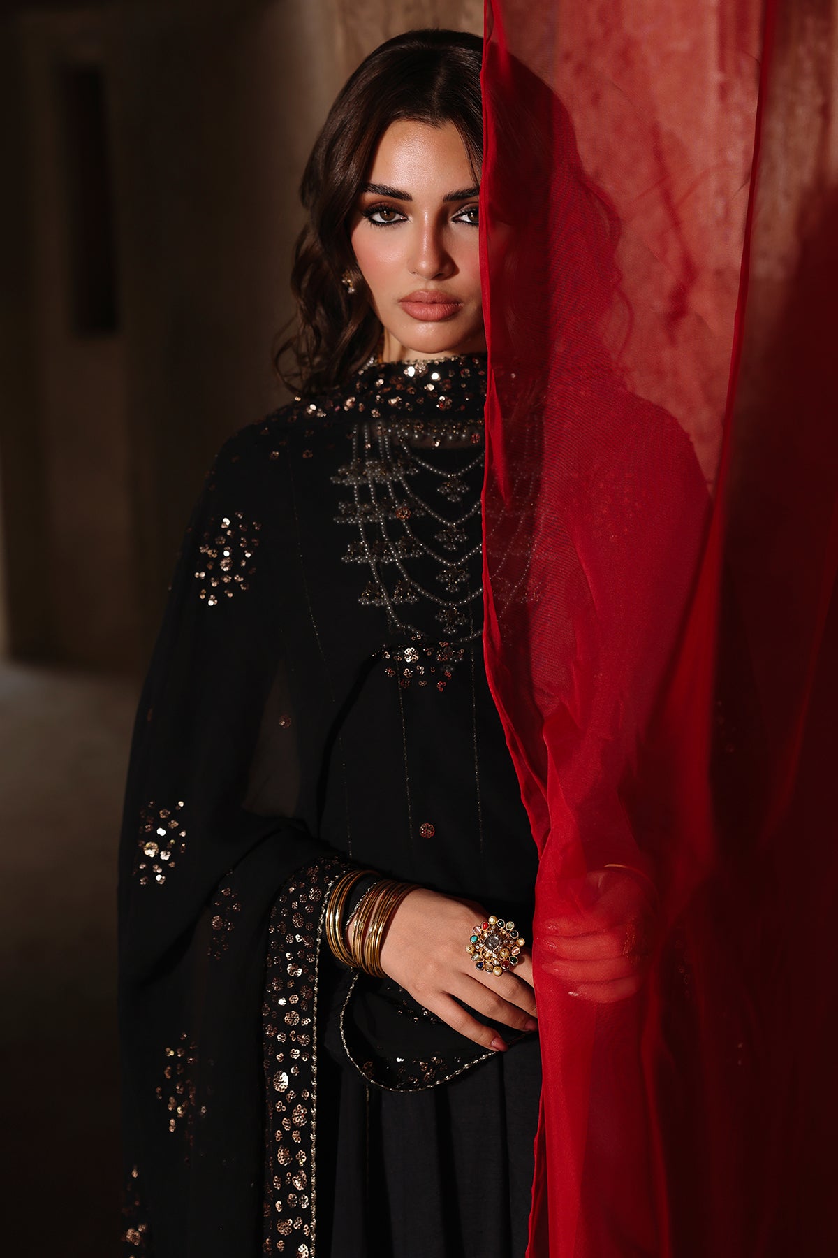 3-PC Stitched Embroidered CMA-6-462