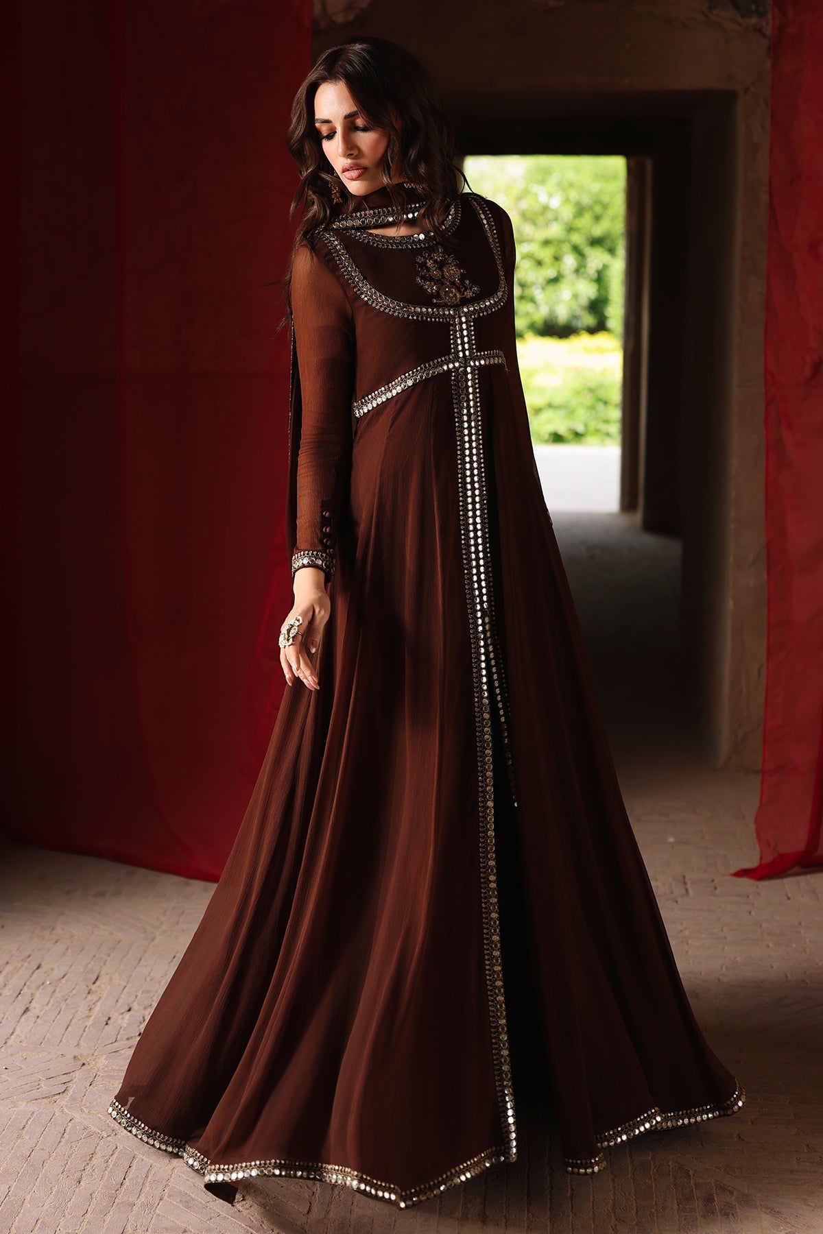 3-PC Stitched Embroidered CMA-6-454