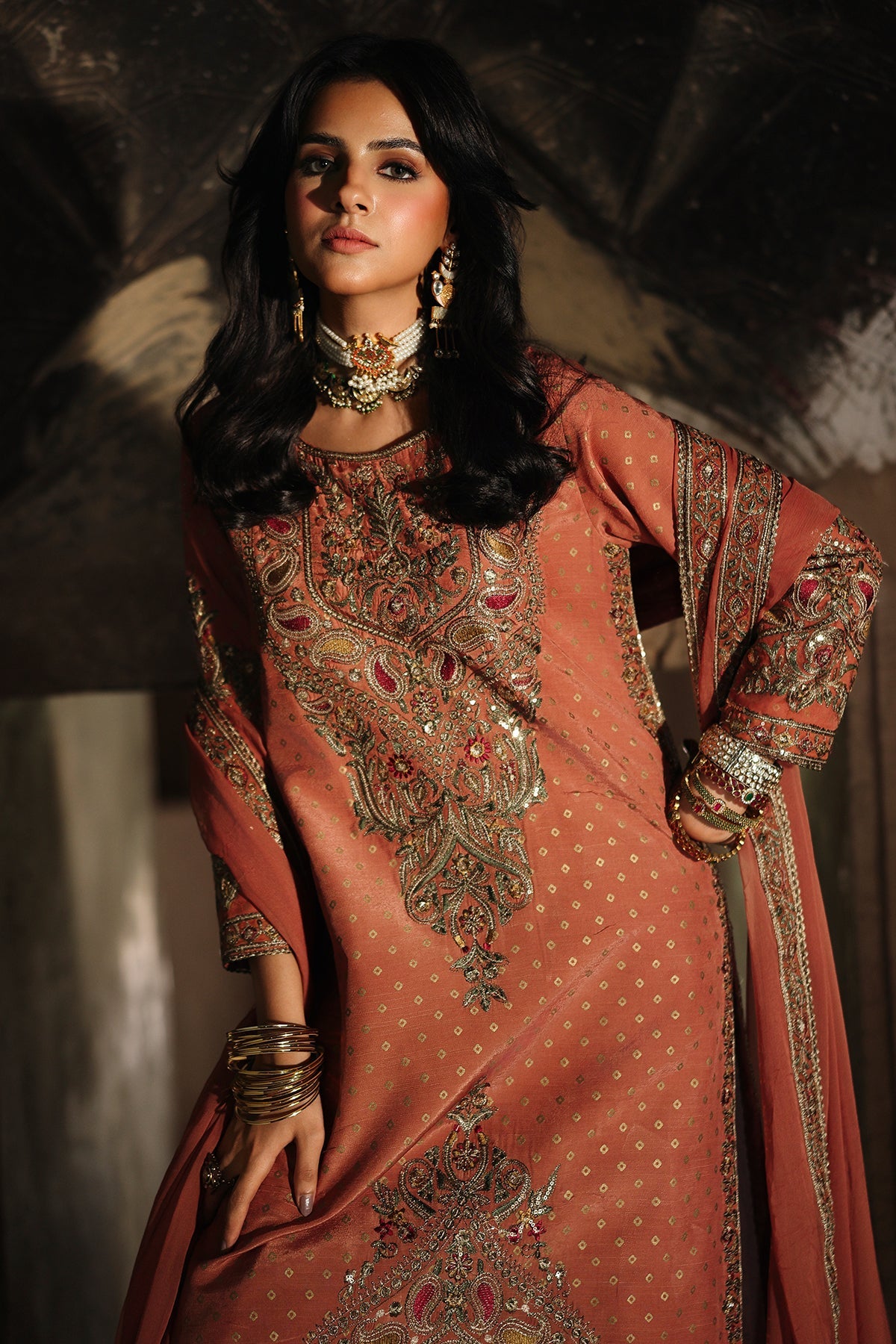 3-PC Stitched Embroidered CMA-6-469