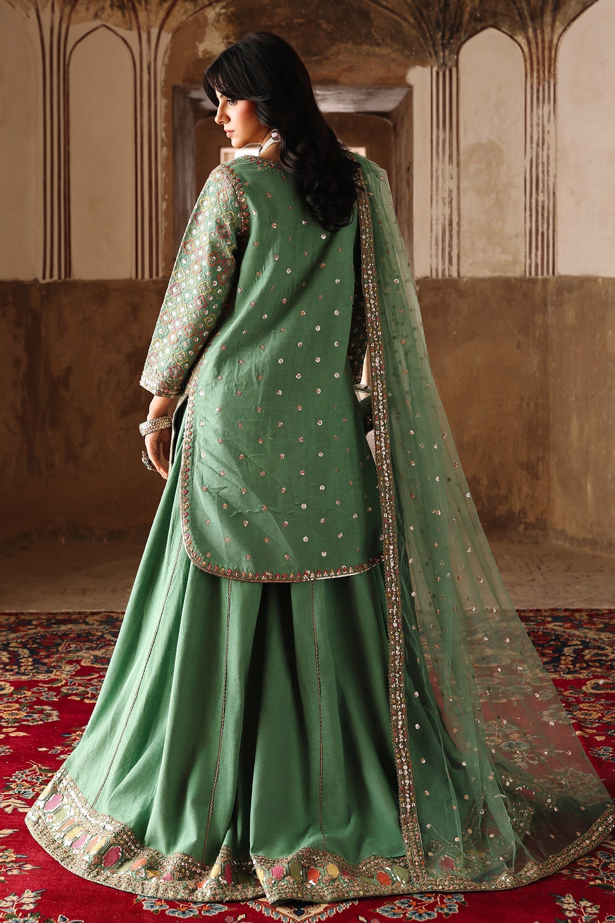 3-PC Stitched Embroidered CMA-6-474