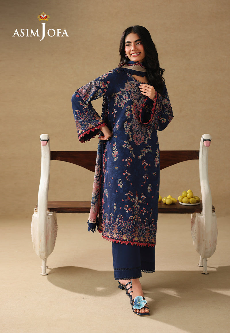 AJUBC-10 Printed Lawn Unstitched 3 Pcs