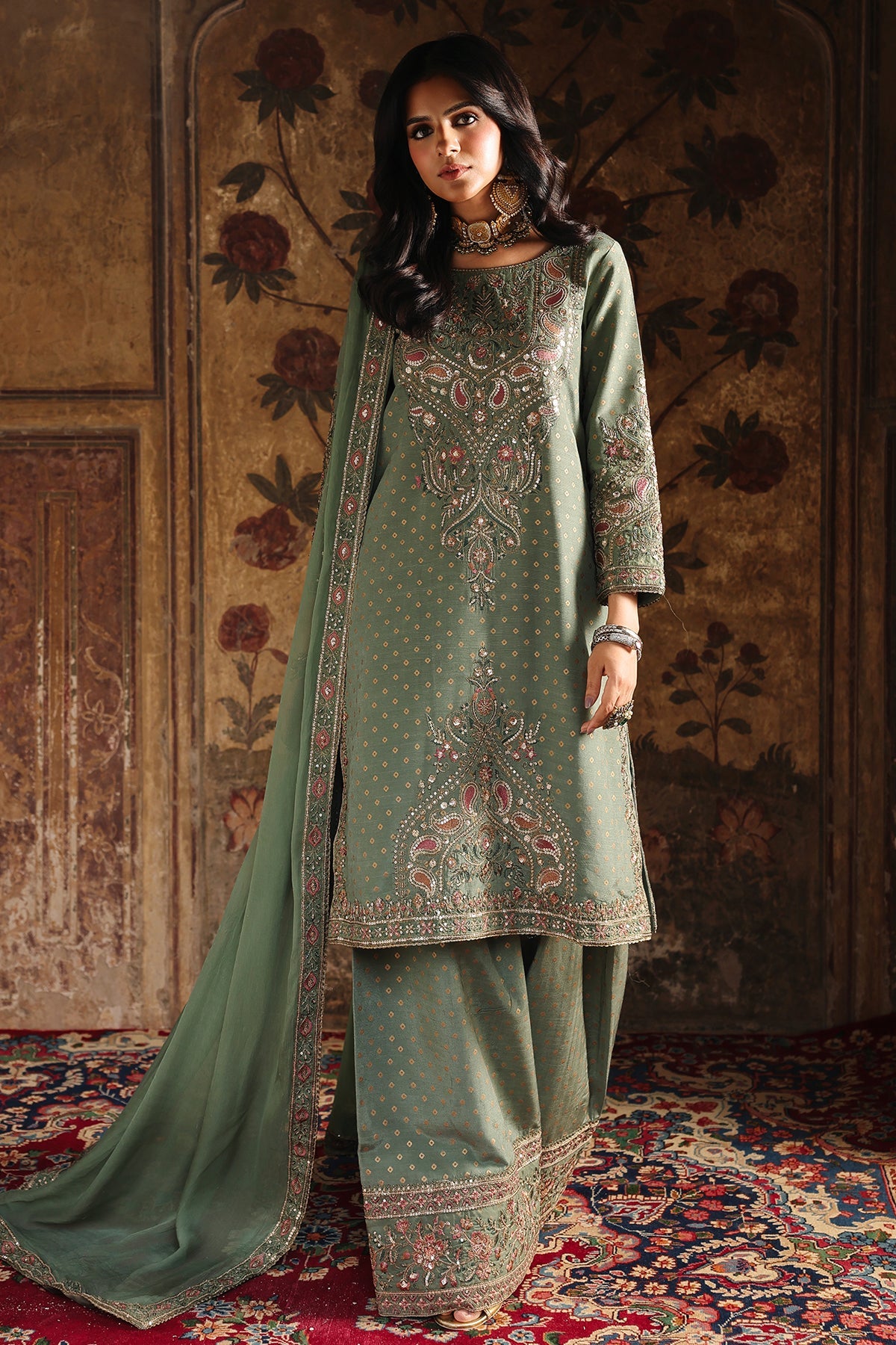 3-PC Stitched Embroidered CMA-6-470