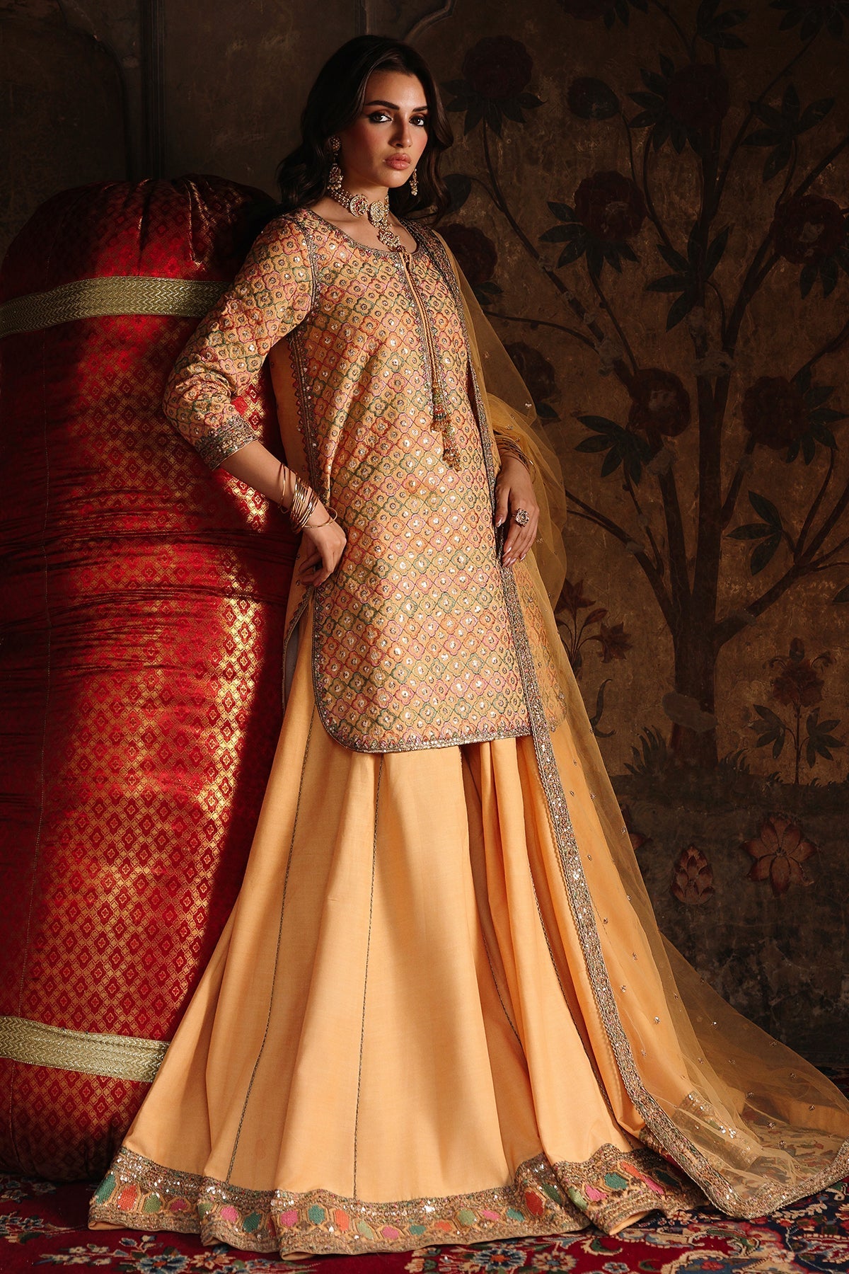3-PC Stitched Embroidered CMA-6-473