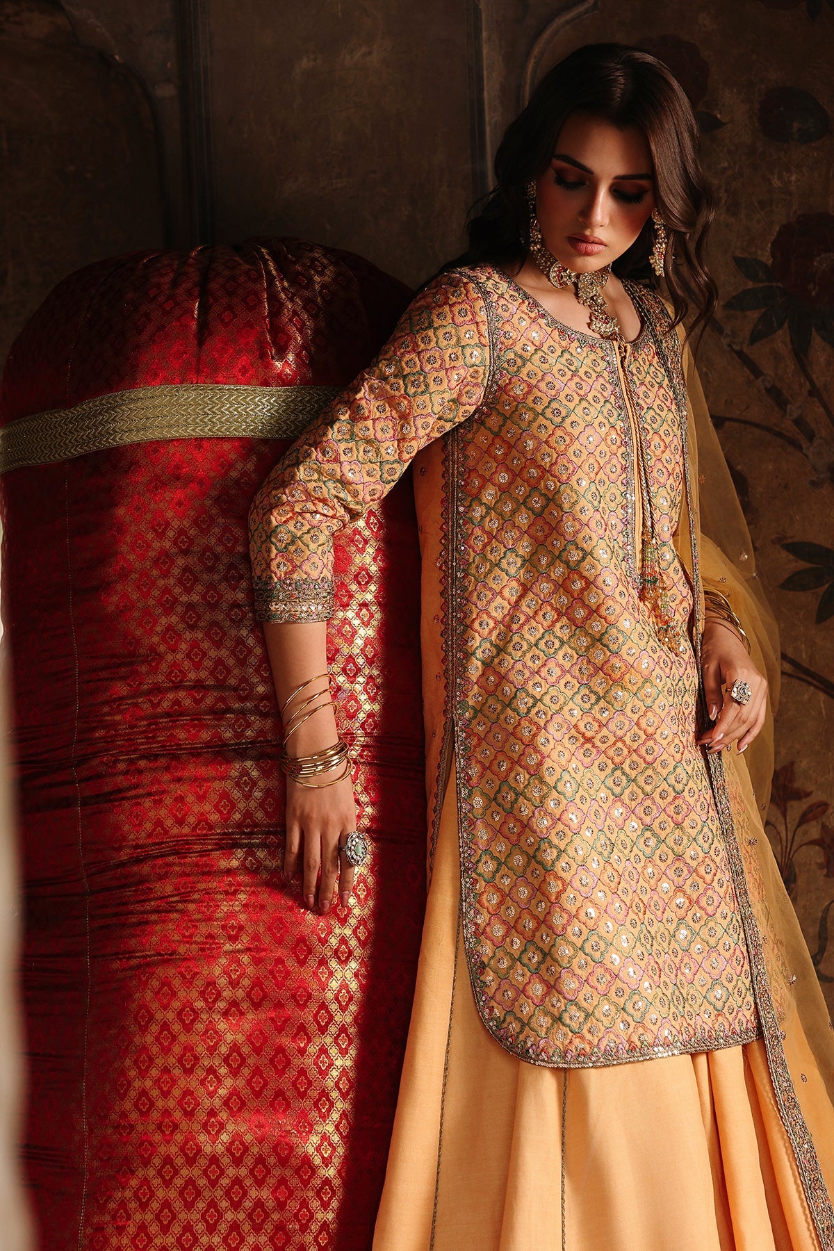 3-PC Stitched Embroidered CMA-6-473