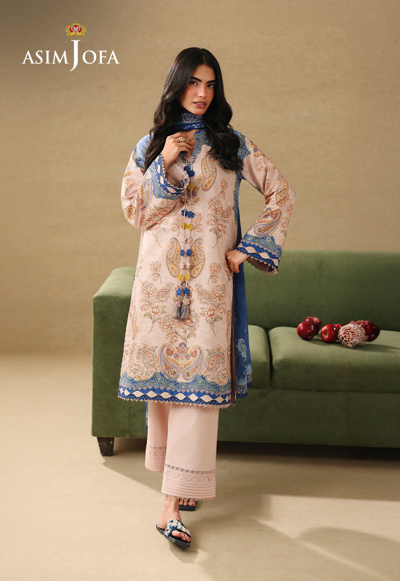 AJUBC-05 Printed Lawn Unstitched 3 Pcs