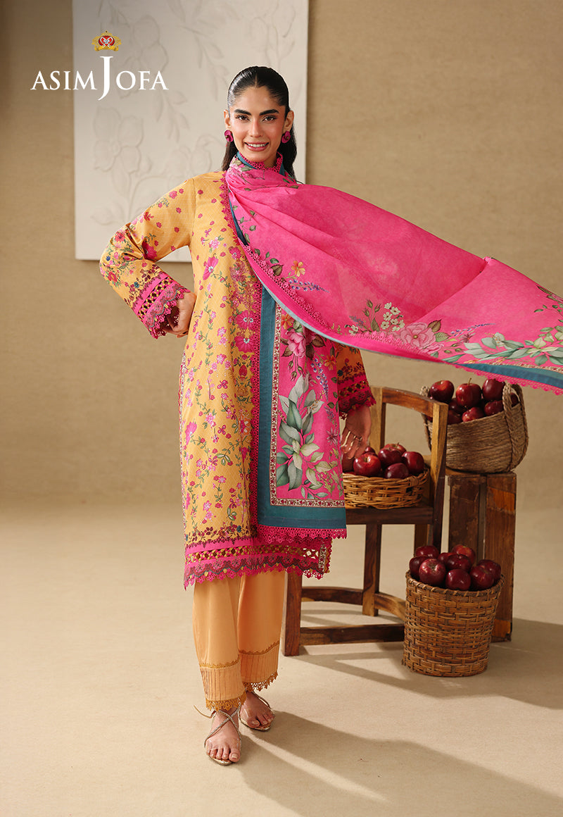 AJUBC-02 Printed Lawn Unstitched 3 Pcs