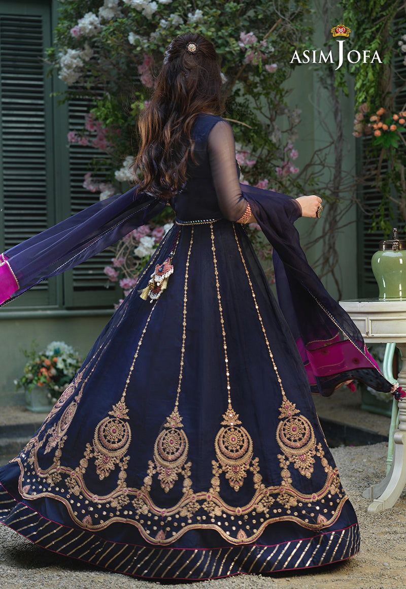 AJFC-53 EMBROIDERED ORGANZA 3 PCS