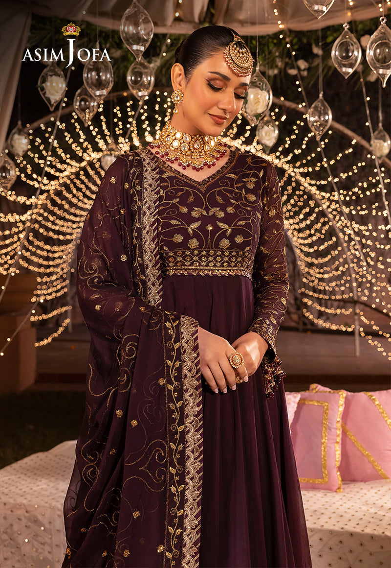 AJDA-24 EMBROIDERED CHIFFON 2 PCS