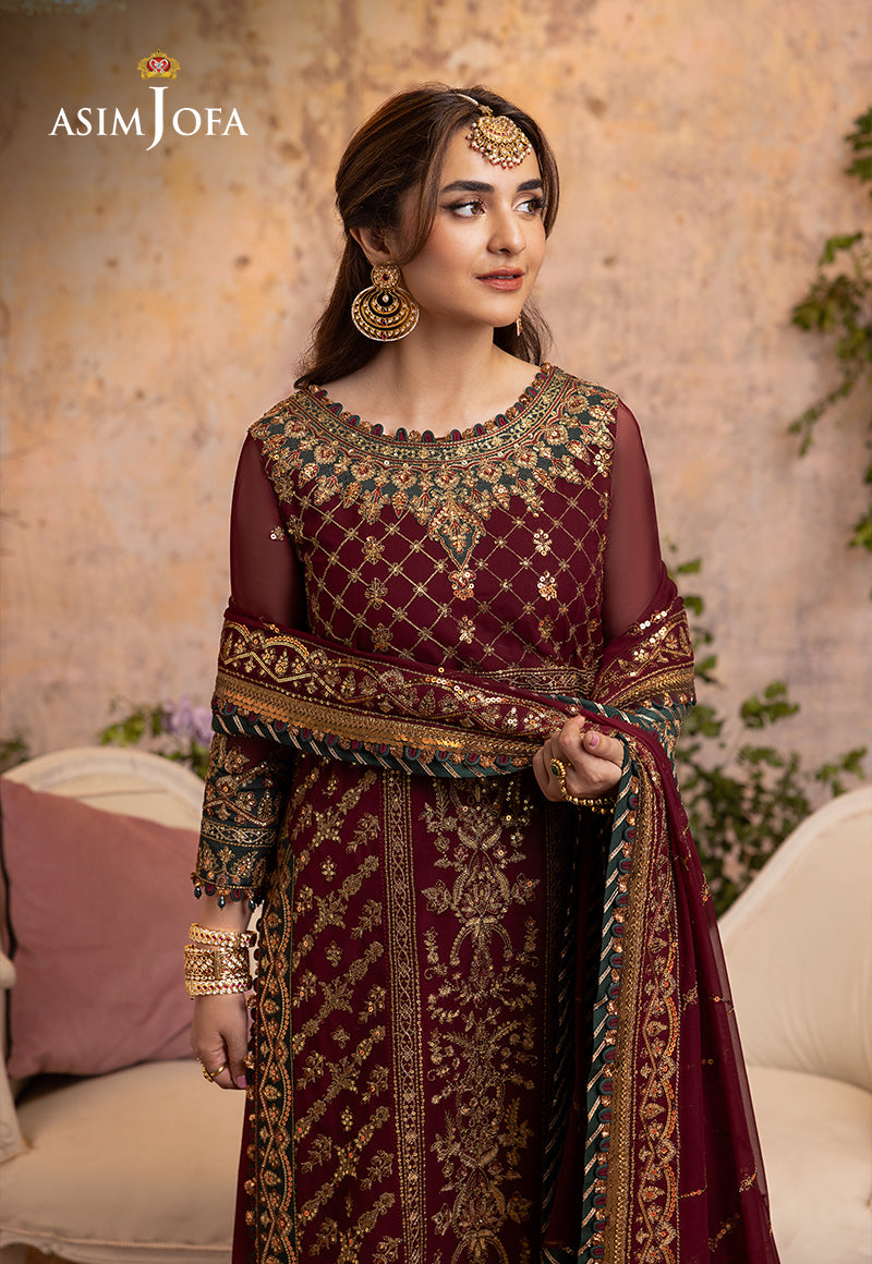 AJNB-09 EMBROIDERED CHIFFON 3 PCS