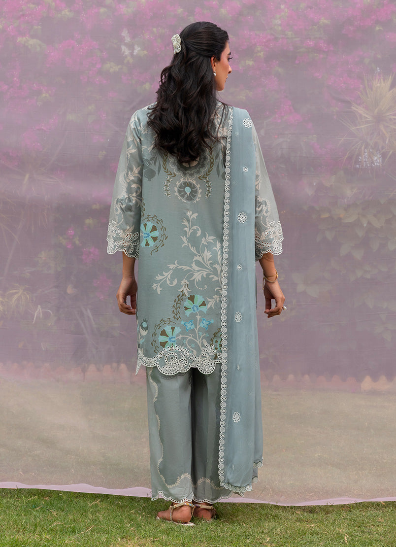 Printed Embroidered 3 PC Suit - 16831201351020