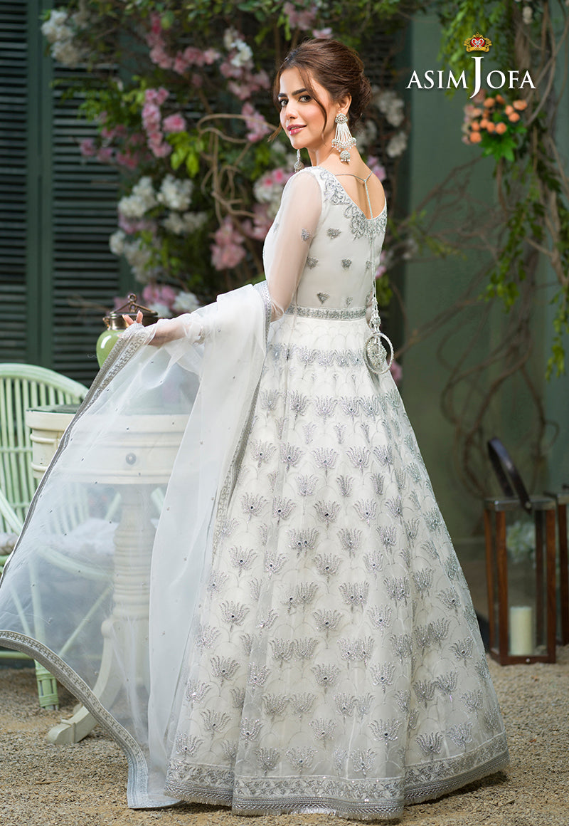 AJFCD-49 EMBROIDERED ORGANZA 3 PCS