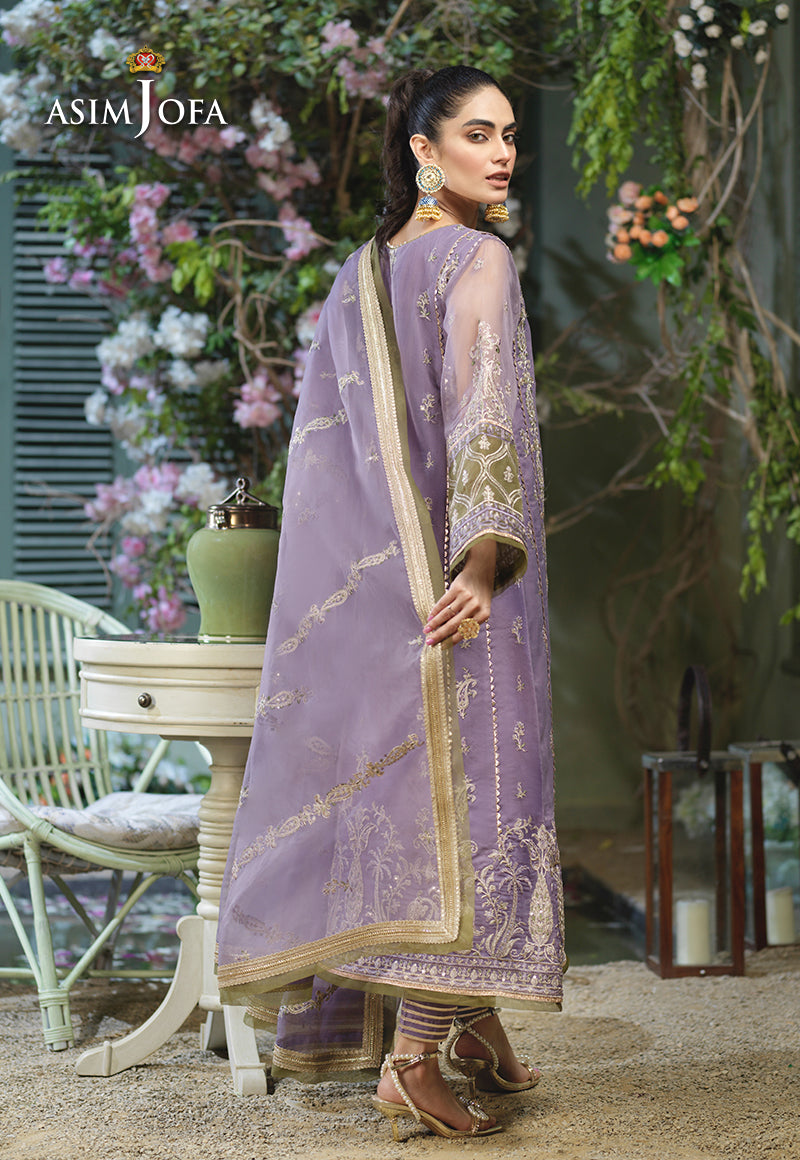 AJFC-51 EMBROIDERED ORGANZA 3 PCS