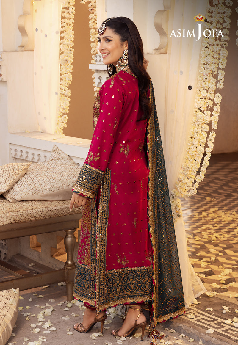AJSHD-19 EMBROIDERED STITCHED 3 PCS