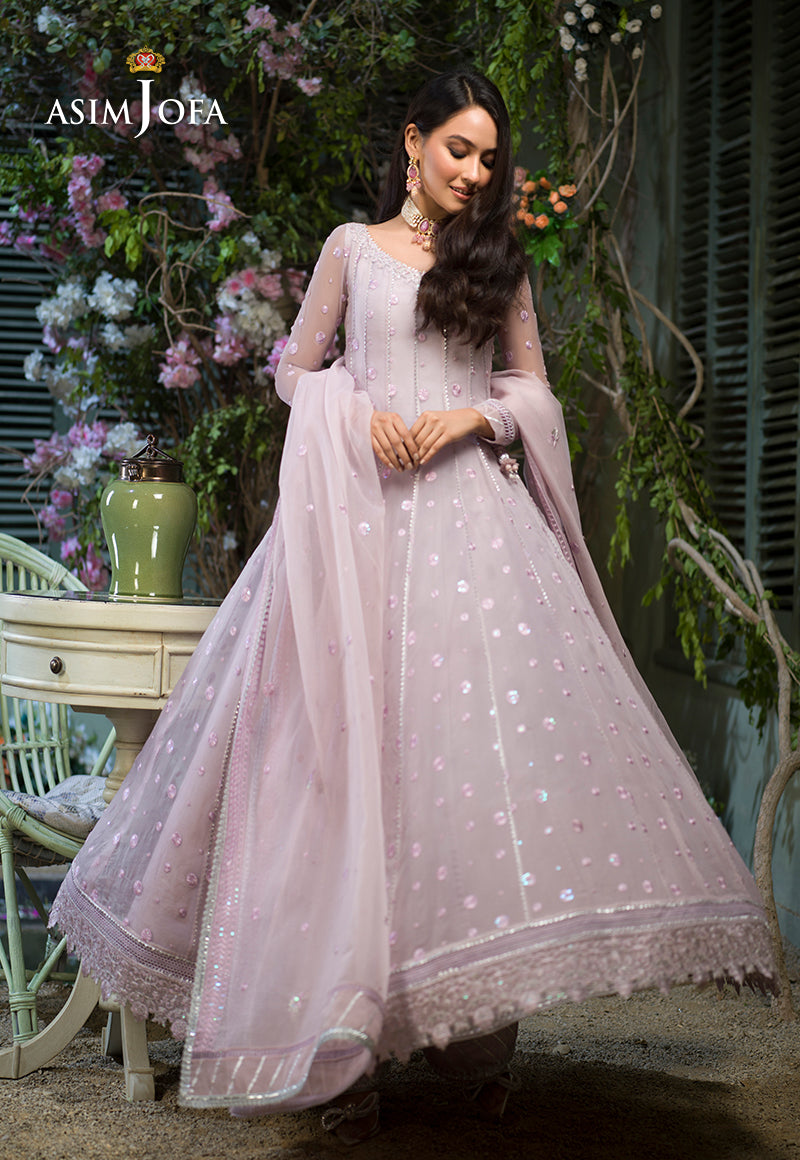 AJFC-45 EMBROIDERED ORGANZA 3 PCS