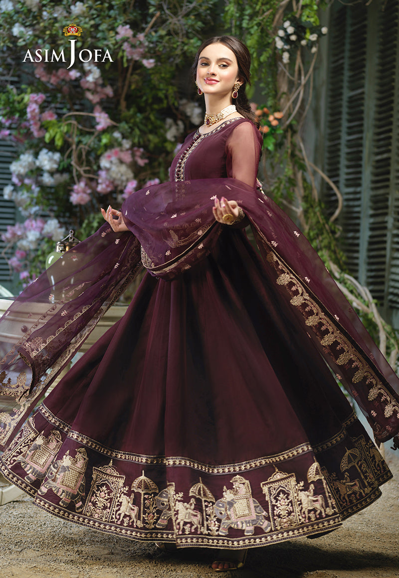 AJFC-50 EMBROIDERED ORGANZA 3 PCS