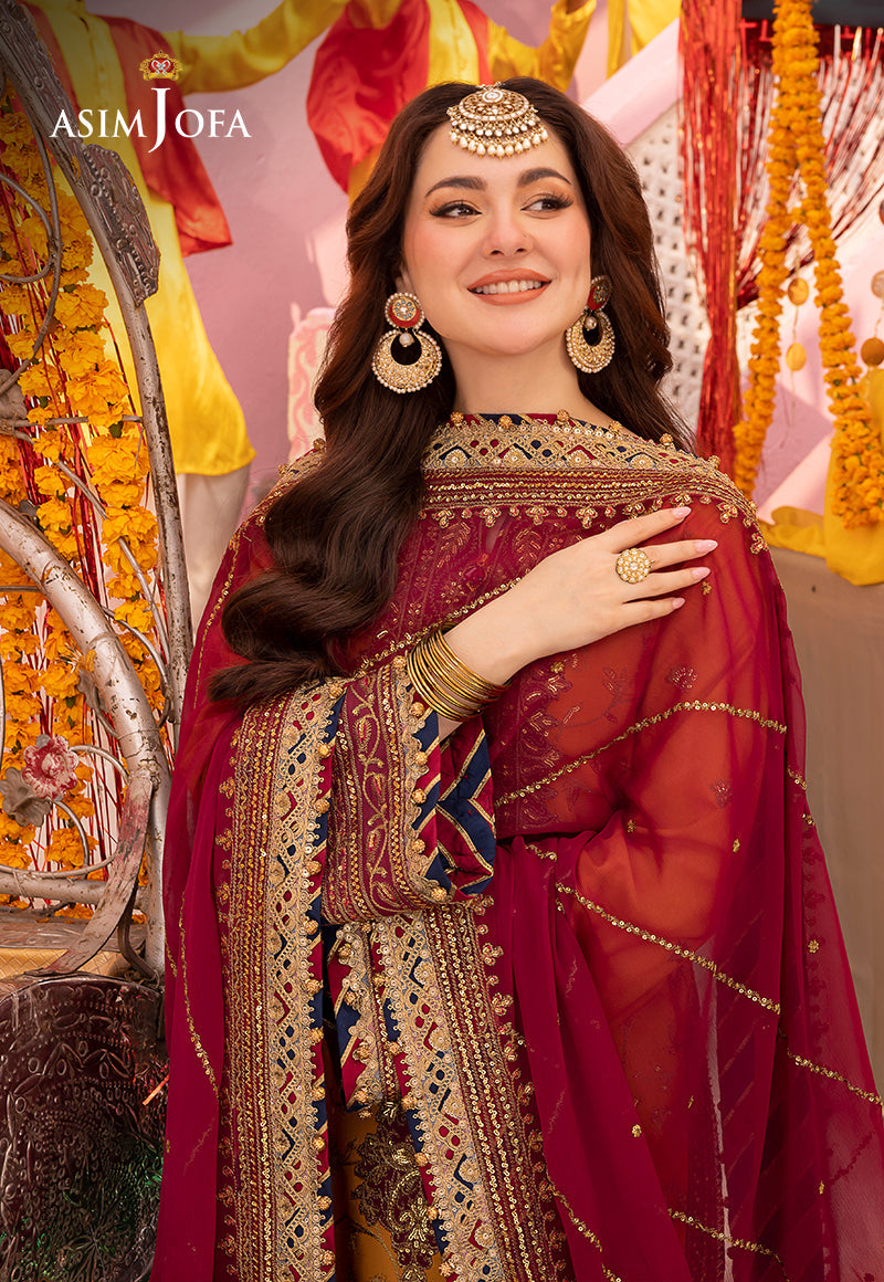 AJDAD-25 EMBROIDERED STITCHED 3 PCS