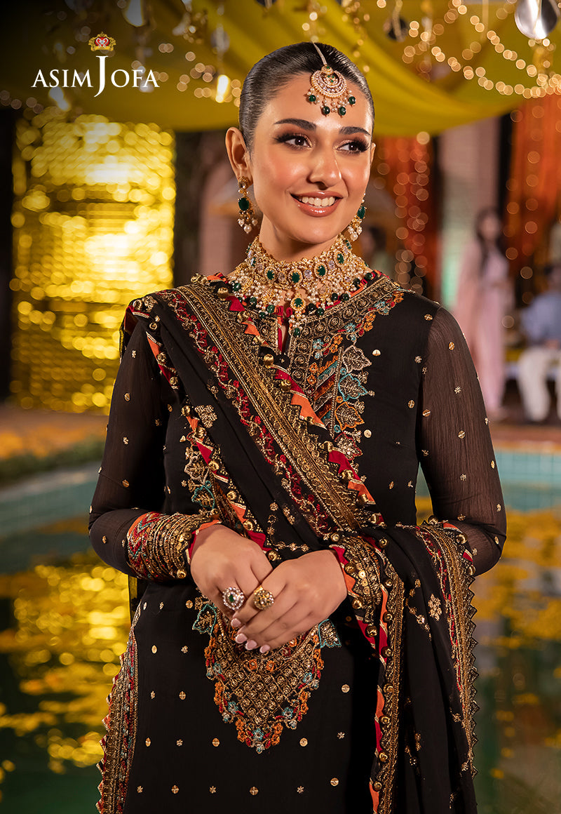 AJDAD-02-XS EMBROIDERED CHIFFON 3 PCS