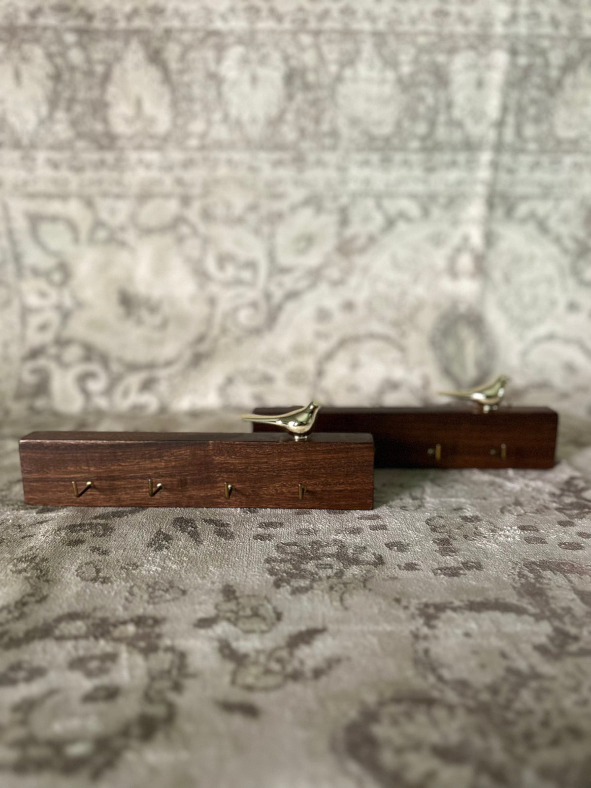 Sparrow Block Key Holder With 4 hooks