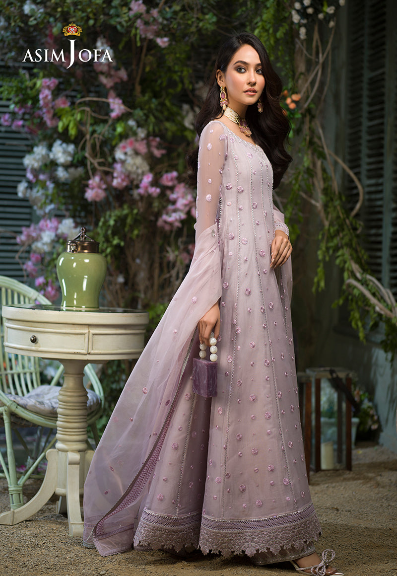 AJFC-45 EMBROIDERED ORGANZA 3 PCS