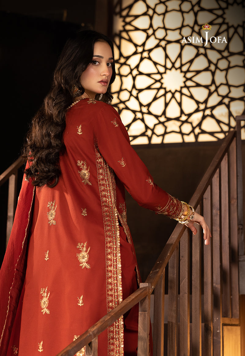 AJLLF-18 Embroidered Silk 3 Pcs