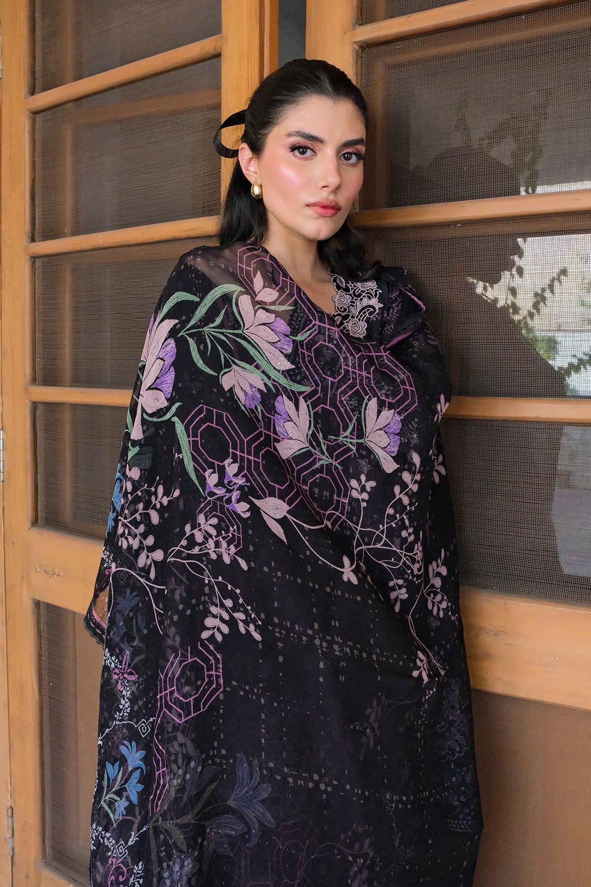 Embroidered Lawn Fabric (2Pcs)