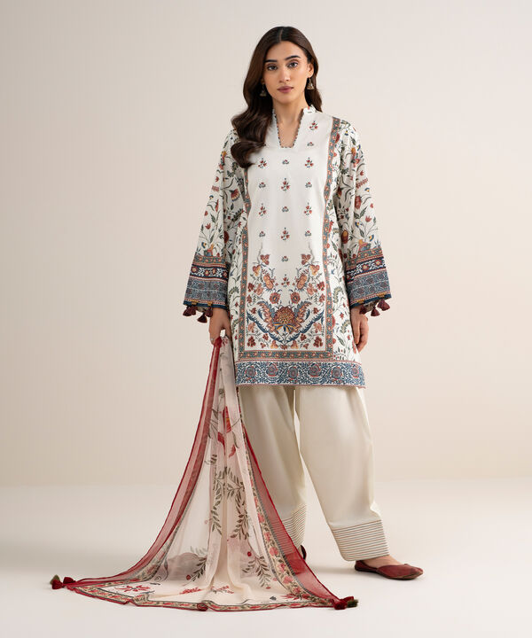 3 Piece - Printed Lawn Suit