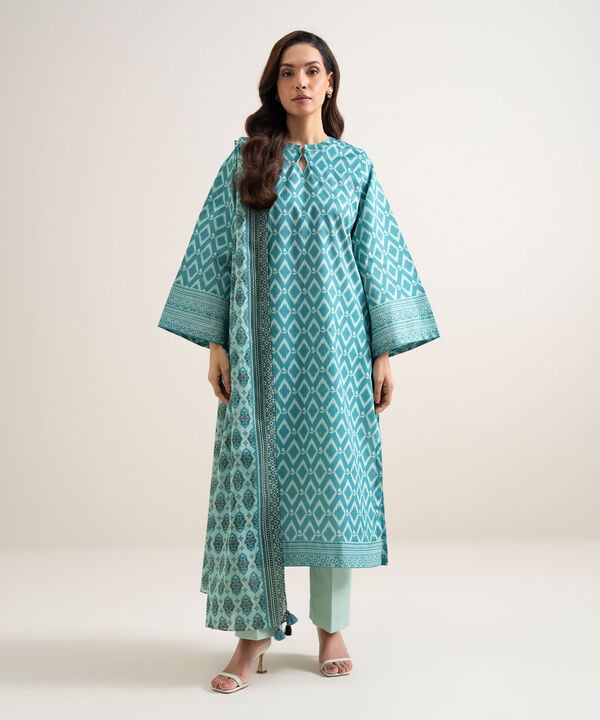 3 Piece - Printed Lawn Suit