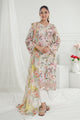 3 Piece Unstitched Printed Pure Bamboo Silk Suit With Printed Chiffon Dupatta