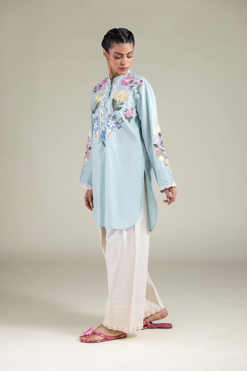 Relaxed Lace-Up Shalwar