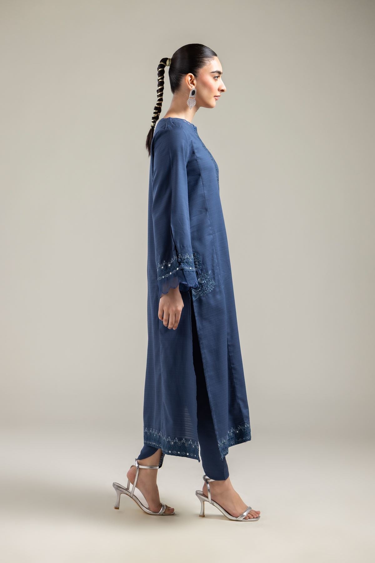 Cotton Navy Shalwar