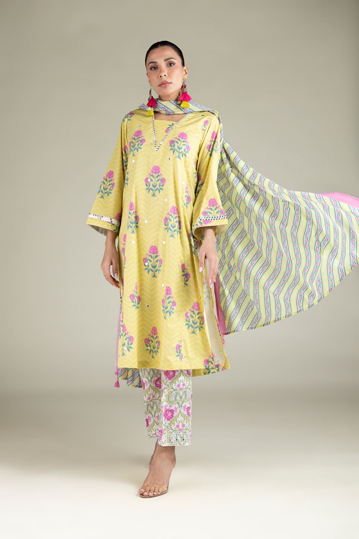 Geometric Printed Dupatta