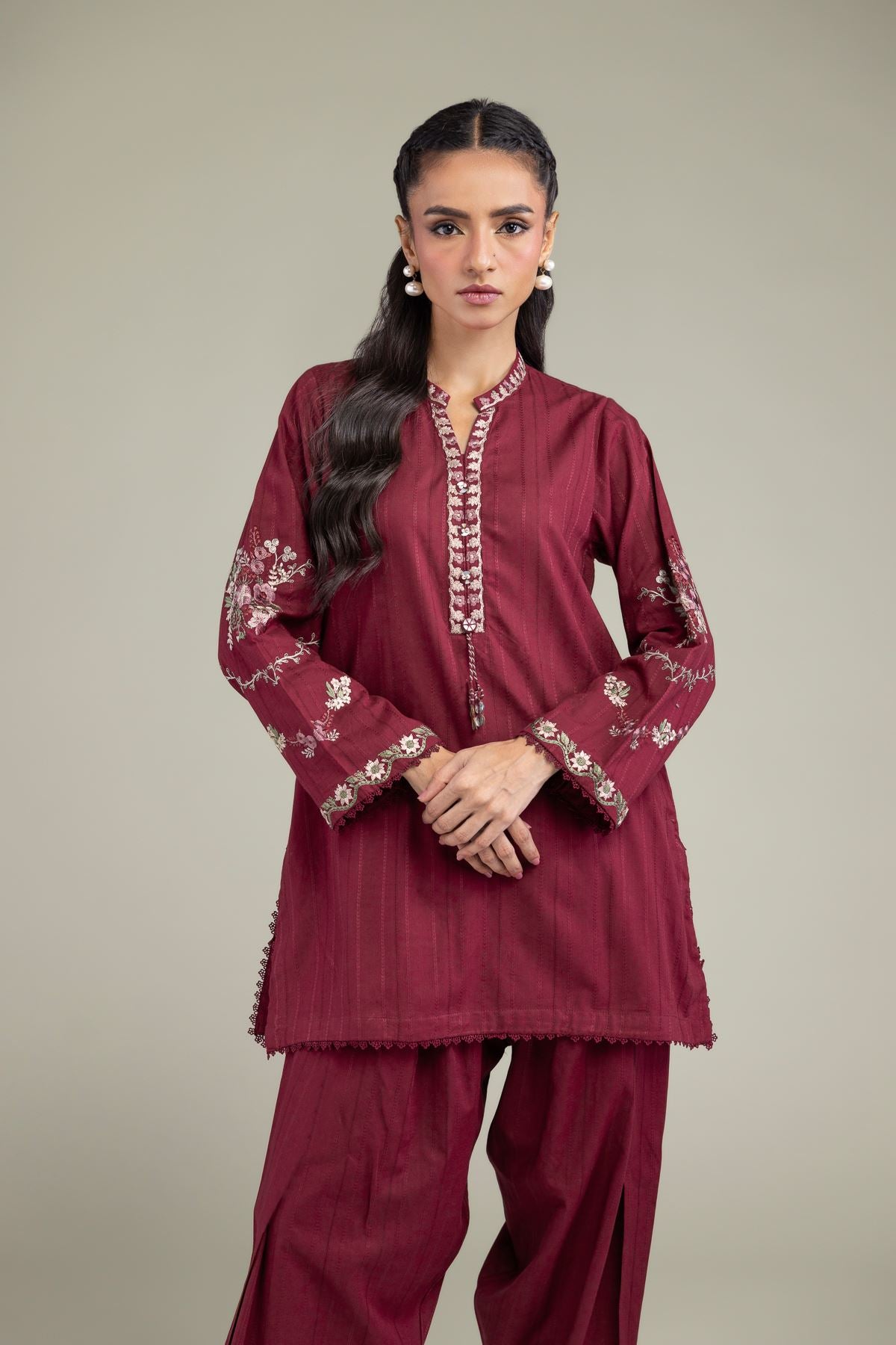 Floral Short Kurta