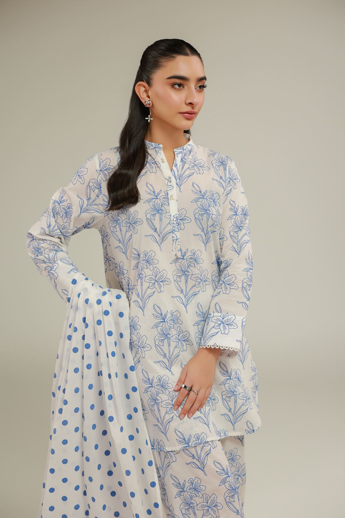 Floral Lace Kurta