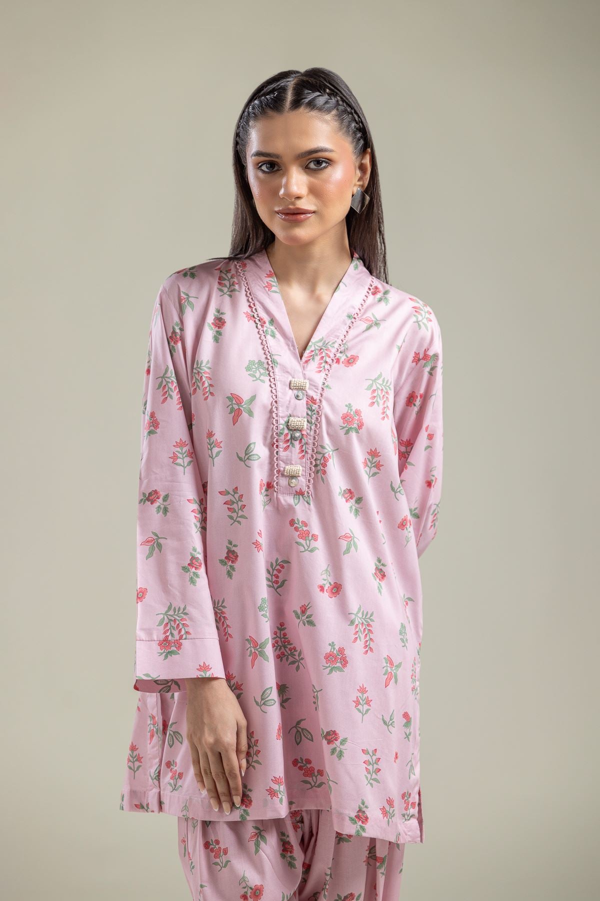 Floral Pink Kurta