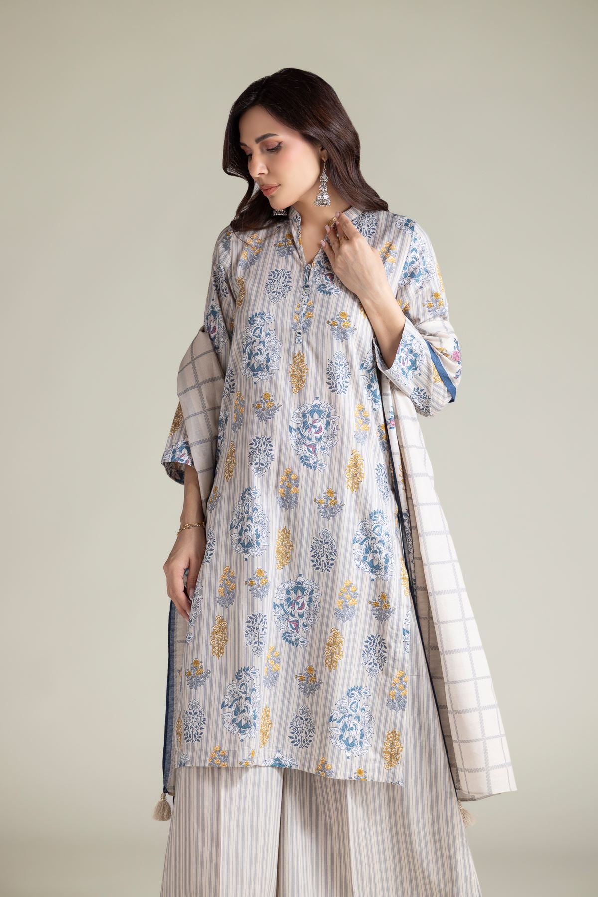 Floral Cambric Kurta
