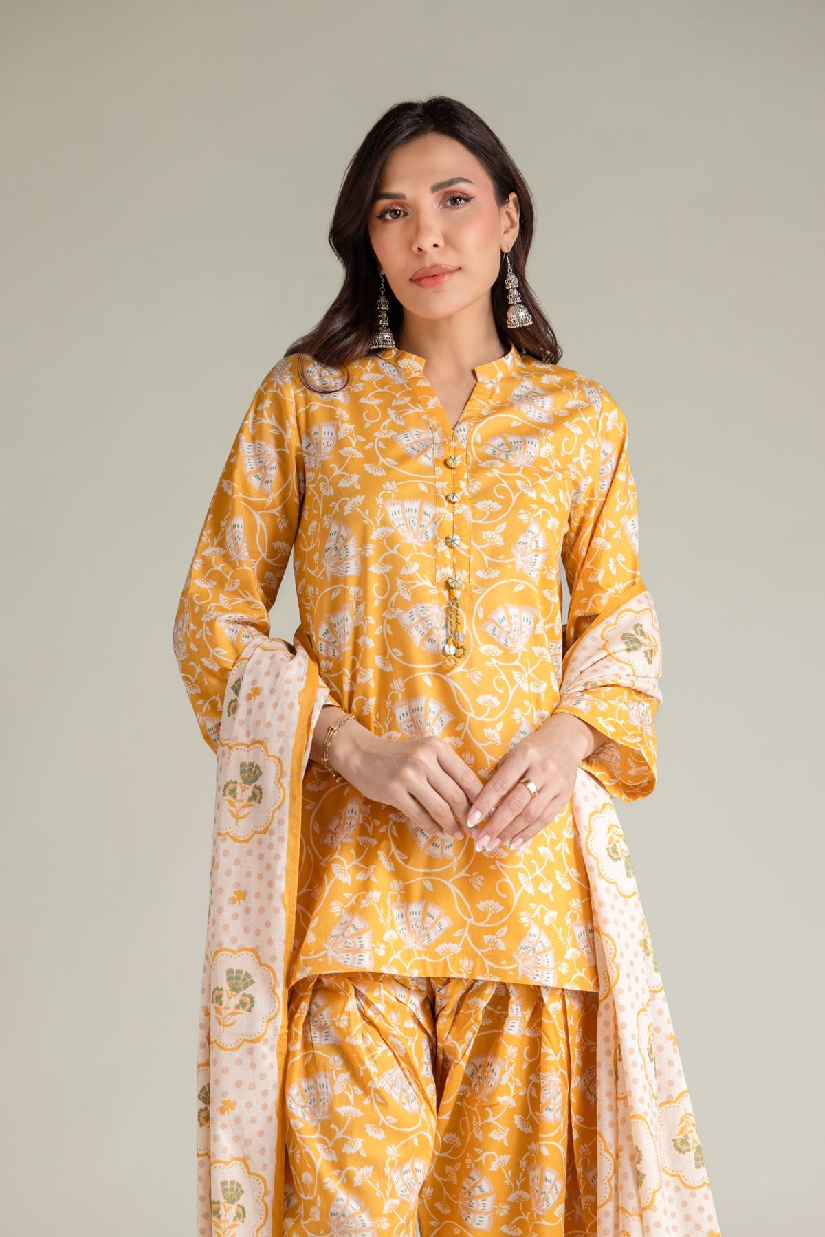 Floral Short Kurta