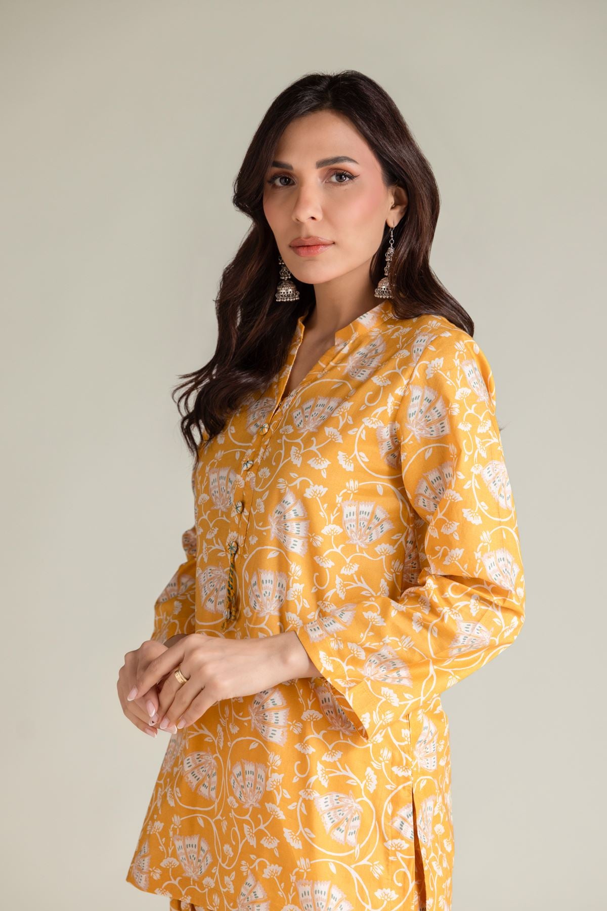Floral Short Kurta