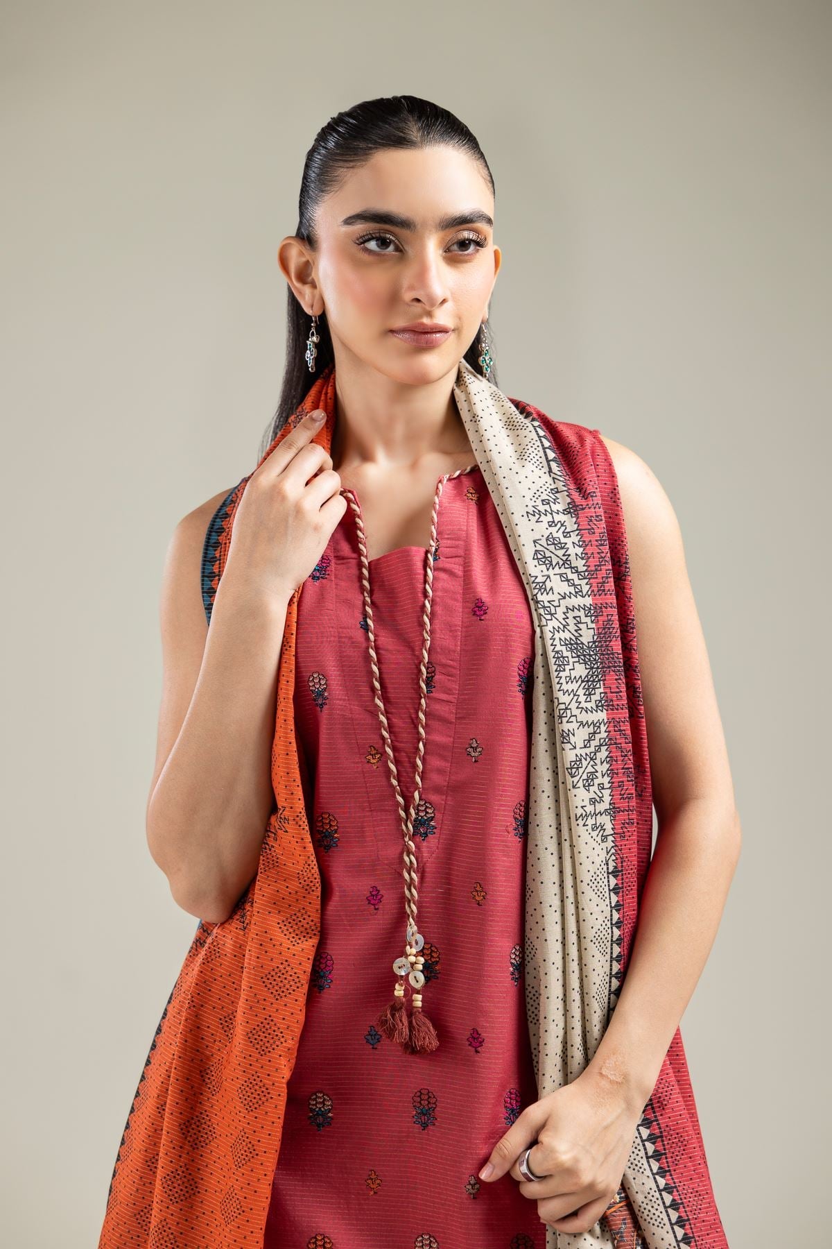 Sleeveless Longline Kurta