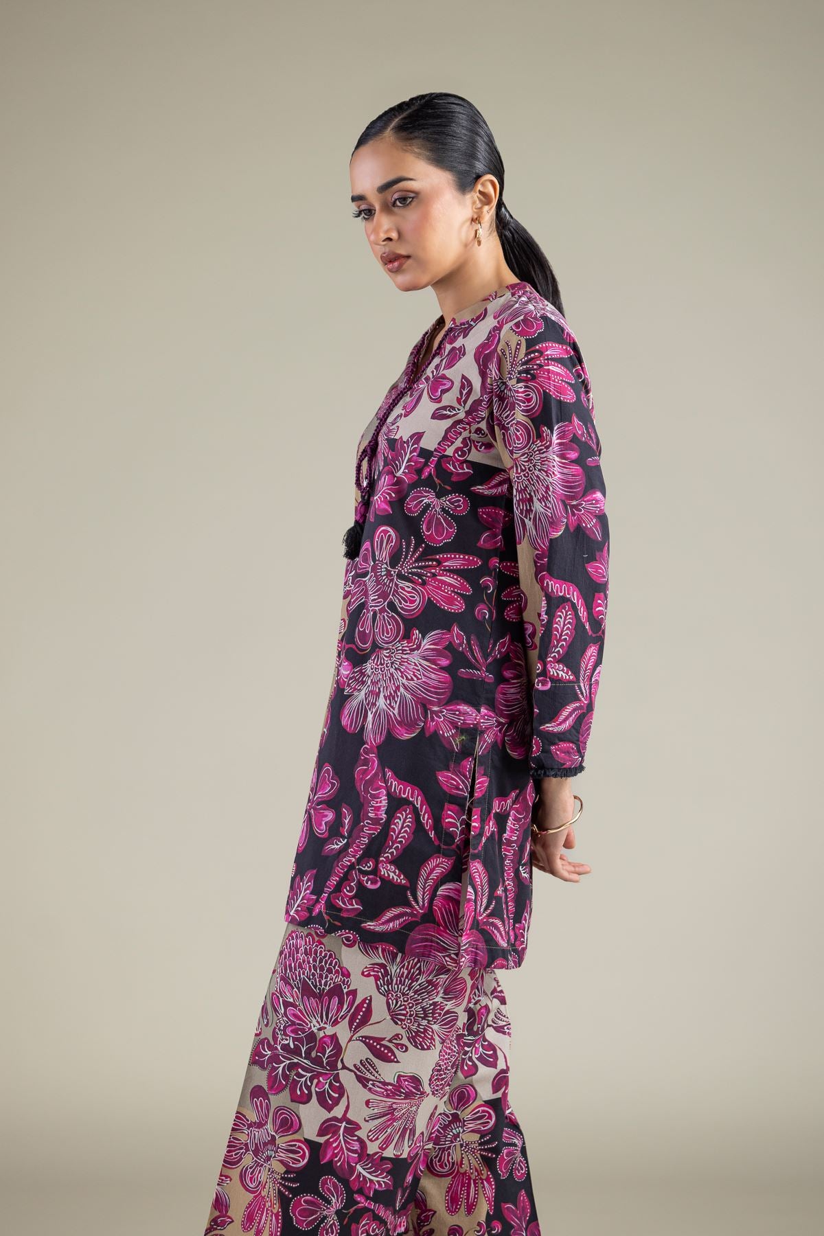 Floral Cambric Kurta