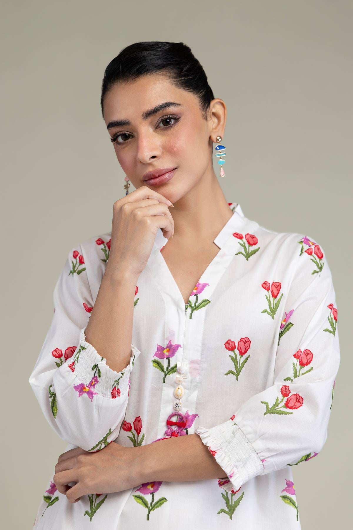 White Cambric Kurta
