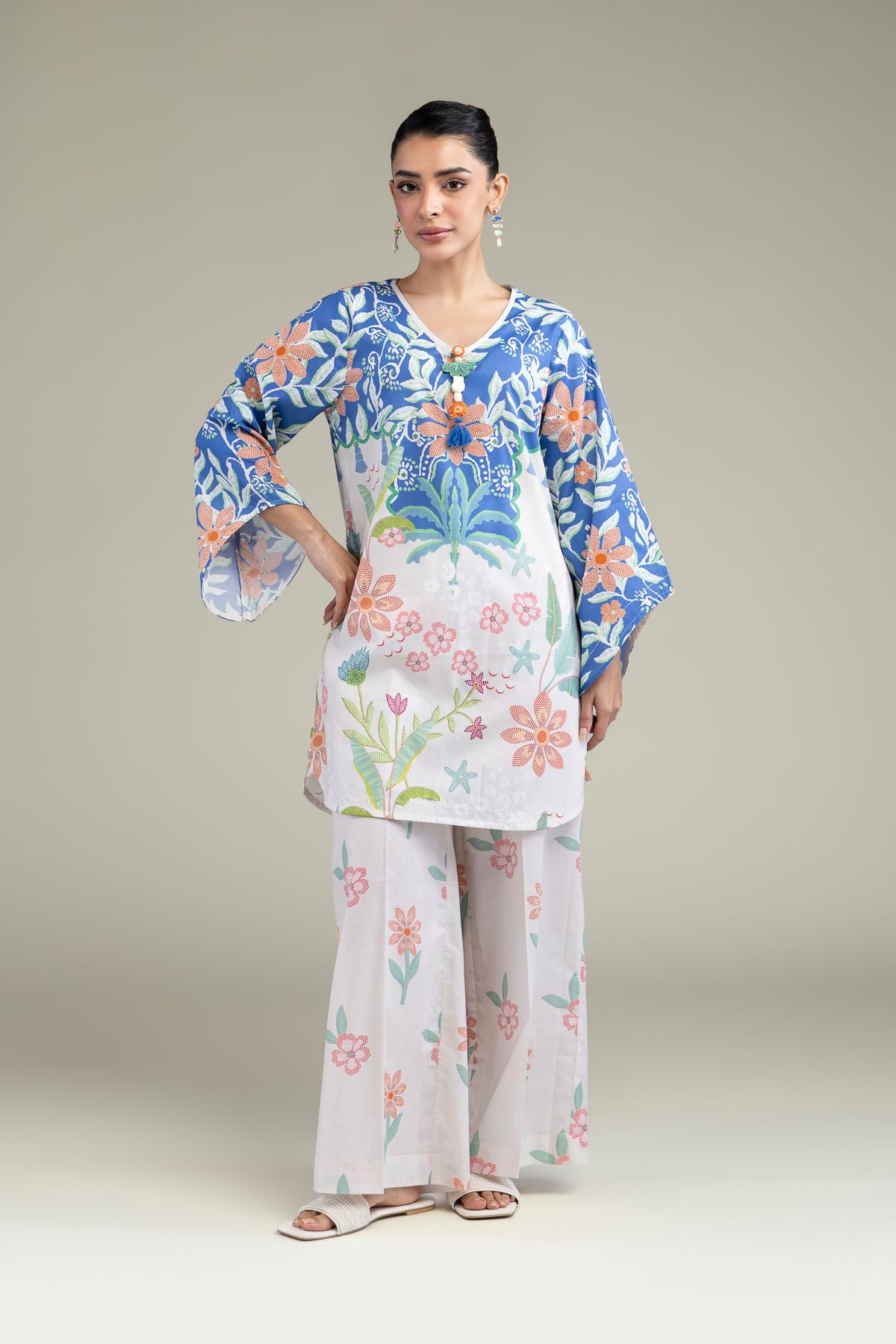 Floral Flared Kurta