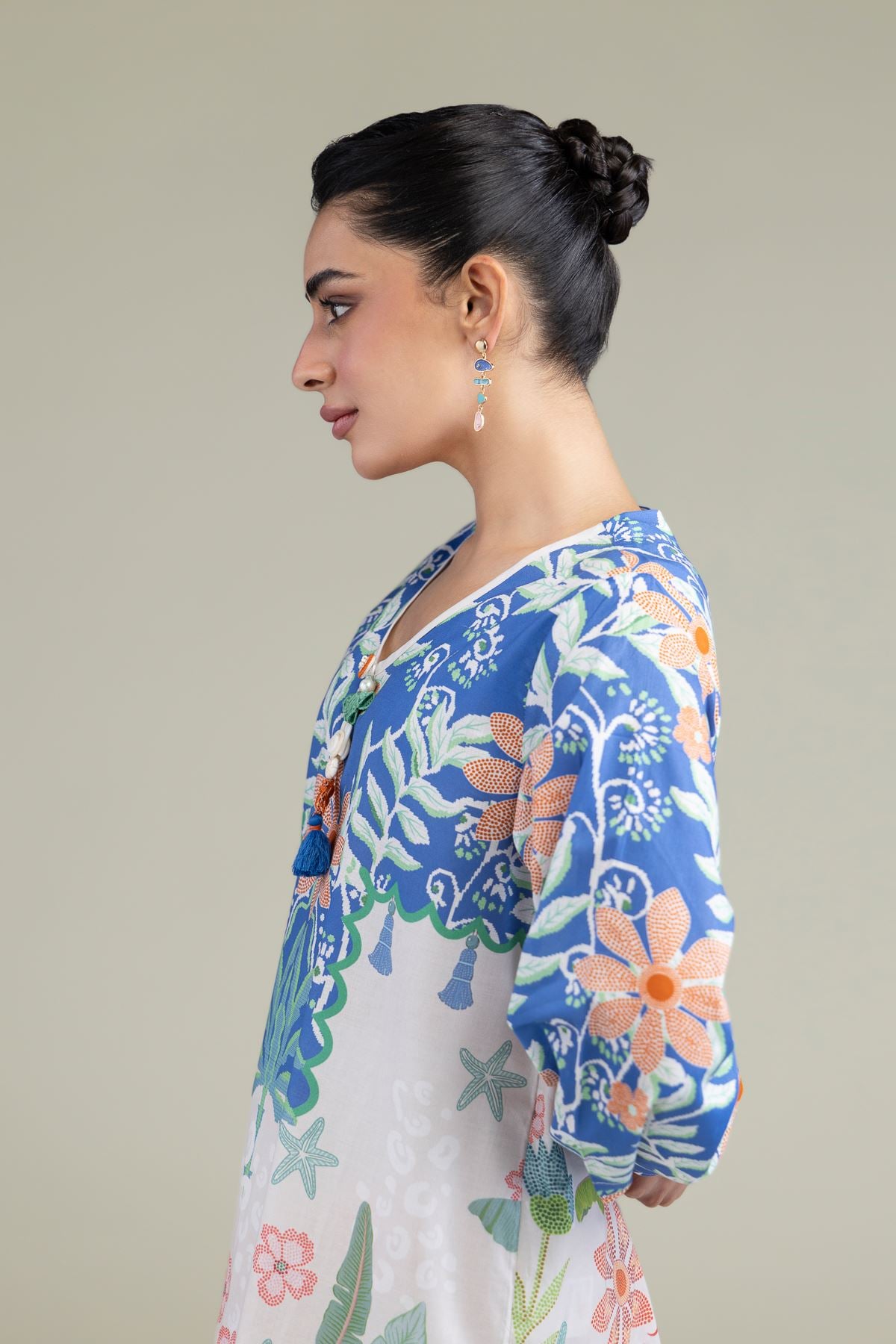 Floral Flared Kurta