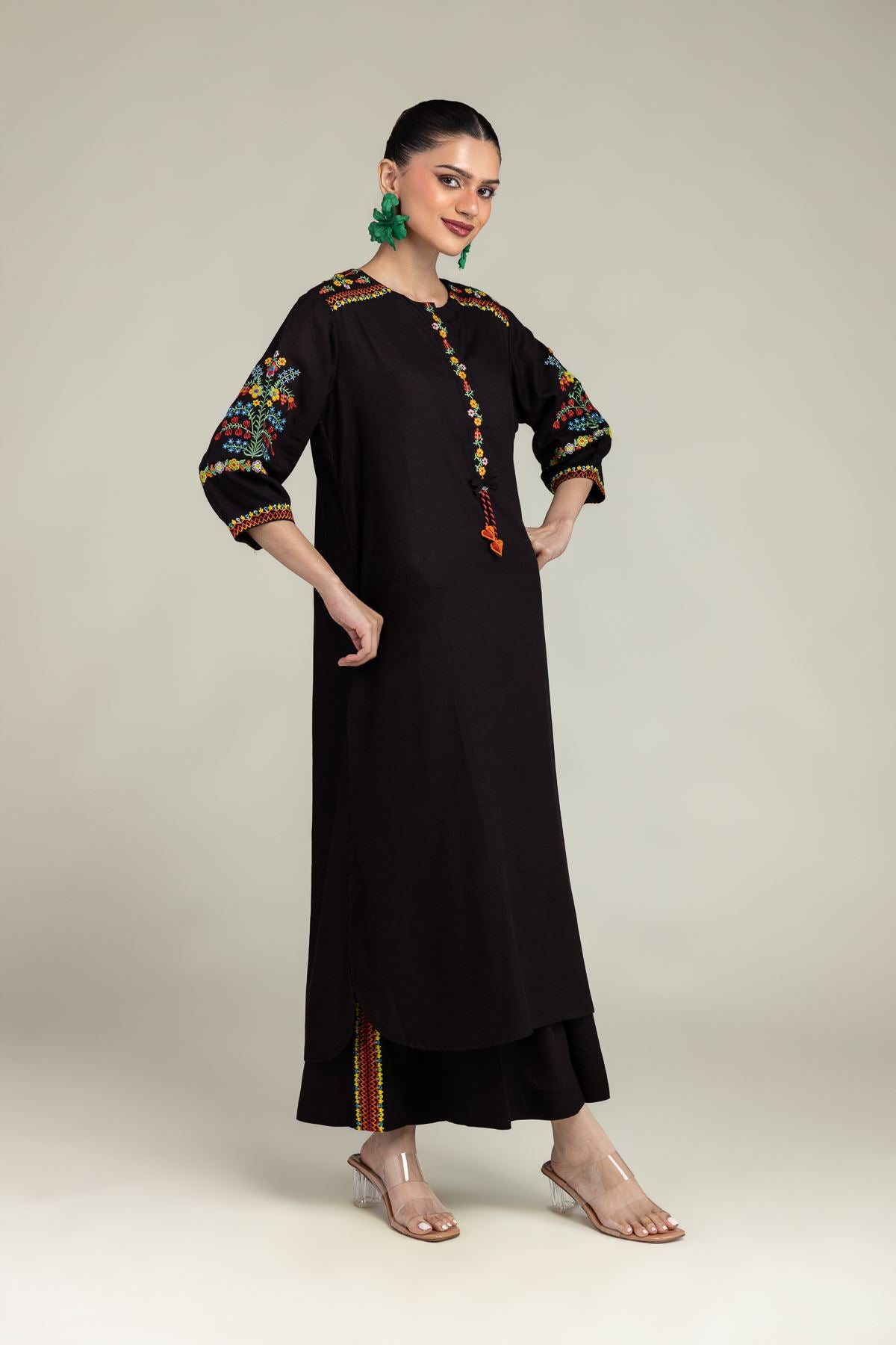 Black Silk Pants