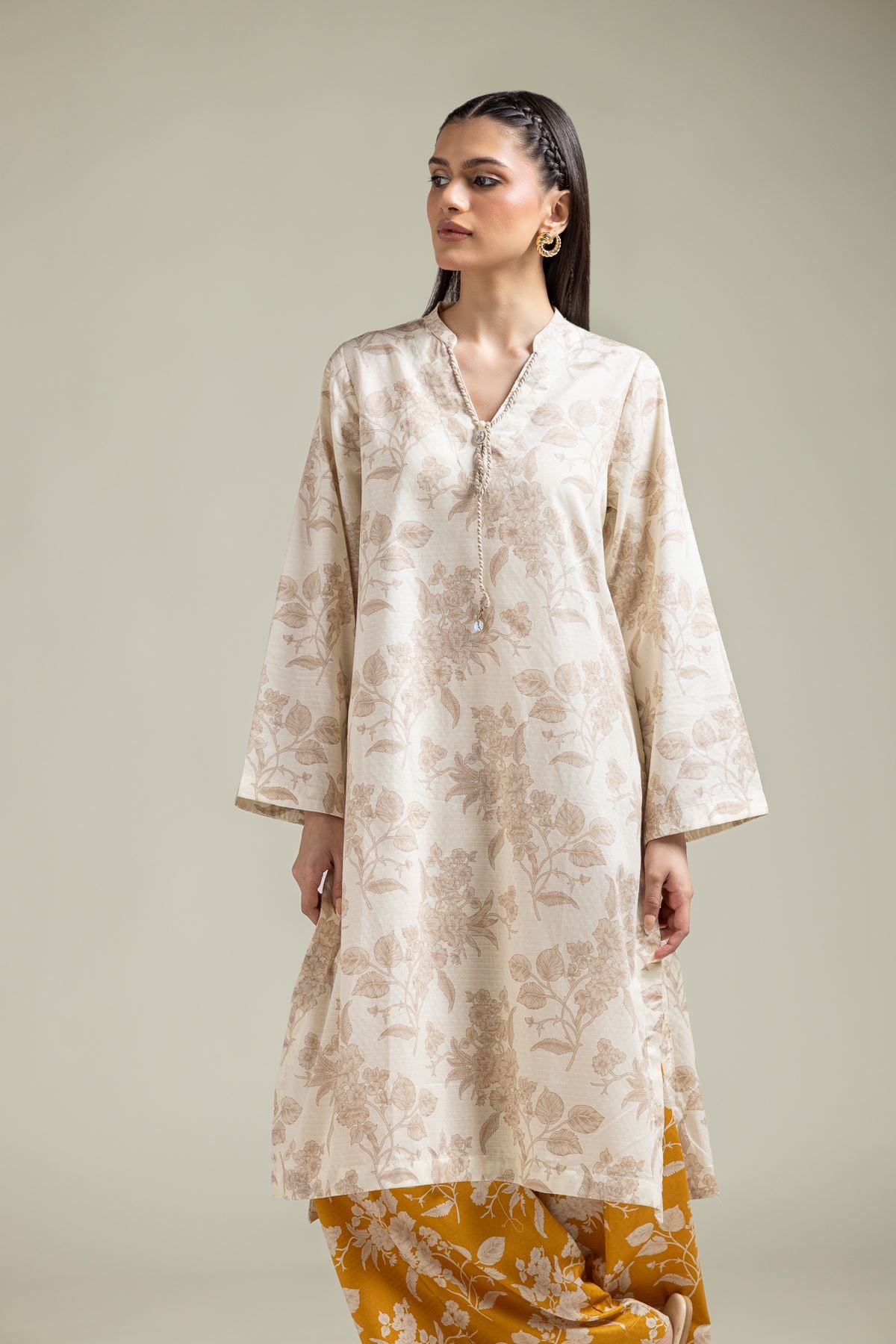 Floral Longline Kurta